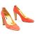 Chanel Tacchi EU39.5 Camoscio Arancione US8.5 UK6 - vista 2