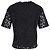 Top in pizzo a maniche corte Joseph in poliestere nero - vista 3