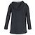 Giacca con cappuccio a zip Maje in cotone navy Blu Blu navy - vista 3