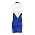 Vestido Mini Halter Zac Posen en Satén Azul - vista 6