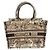 Borsa Tote Christian Dior Nera in Cotone Nero