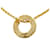 Chanel Gold Gold Plated Round Pendant Necklace Golden Metal Gold-plated  ref.1427985