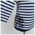 Camiseta Jean Paul Gaultier com listras brancas e azuis Branco Azul - vista 10