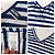 Camiseta Jean Paul Gaultier com listras brancas e azuis Branco Azul - vista 11