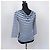 Camiseta Jean Paul Gaultier com listras brancas e azuis Branco Azul - vista 2