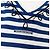 Camiseta Jean Paul Gaultier com listras brancas e azuis Branco Azul - vista 5