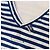 Camiseta Jean Paul Gaultier com listras brancas e azuis Branco Azul - vista 7