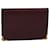 CARTIER Card Case Leather Wine Red Auth 78617 Dark red  ref.1428138