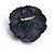 Broche Chanel Camelia Tweed Marino CC Camelia en caja Azul marino - vista 3