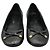 Louis Vuitton Schwarze Lederballerinas