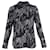 Victoria, Victoria Beckham Printed Shirt in Black Polyester Viscose Cellulose fibre  ref.1428450