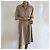 Autre Marque Vestido sahariano túnica tipo blusa beige algodón - vista 4
