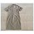 Autre Marque Vestido sahariano túnica tipo blusa beige algodón - vista 12