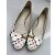 Weiße Lederflats mit Louis Vuitton Monogramm Murakami - Ansicht 2