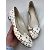 Weiße Lederflats mit Louis Vuitton Monogramm Murakami - Ansicht 3