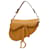 Saddle Bolsa de sela mini de couro de bezerro granulado marrom Dior Bezerro-como bezerro  ref.1428678