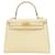 Hermès Kelly 25 Cream Leather  ref.1428742