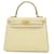 Hermès Kelly 25 Cream Leather  ref.1428752