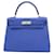 Hermès Kelly 28 Blue Leather  ref.1428858