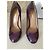Décolleté Dsquared2 in pelle viola scuro - vista 3