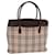 Borsa tote in tela beige con motivo Nova Check di BURBERRY Auth ac3071  ref.1429445