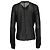 Strenesse, blouse nera trasparente con bottoni rotondi Nero - vista 3