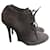 YVES SAINT LAURENT Bottines T.EU 38 Suède Gris  - vue 1