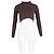 Maglione Corto Jacquemus La Maille Bormio in Lana Marrone - vista 4