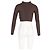 Maglione Corto Jacquemus La Maille Bormio in Lana Marrone - vista 6