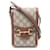 Bolso de hombro mini Gucci Horsebit 1955 en lona 625615 en excelente estado Castaño Lienzo  ref.1429805