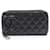 Chanel Cambon Line Round Zipper Long Wallet Leather Long Wallet A50078 in Very Good Condition Black  ref.1429808