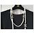 Coco Crush Collana di Perle Chanel Classica Extra Lunga A21 Crociera 100 Anni di Anniversario D'oro - vista 14