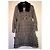 Abrigo de lana Louis Vuitton con cuello de piel desmontable Gris 40FR - vista 11