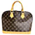 Louis Vuitton Alma Marrom Lona  ref.1430332