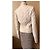 Yves Saint Laurent Gesteppte Lammleder Bikerjacke Beige - Ansicht 15