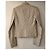 Yves Saint Laurent Gesteppte Lammleder Bikerjacke Beige - Ansicht 5