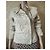 Yves Saint Laurent Gesteppte Lammleder Bikerjacke Beige - Ansicht 12