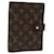 LOUIS VUITTON Monogram Agenda MM Day Planner Cover R20105 LV Auth ac3075 Cloth  ref.1430620