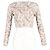 Beige Wolle Cropped Paisley Cardigan von Etro - Ansicht 4