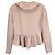 Valentino Garavani Ruffle Front Jacket in Beige Wool - view 3