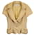 Dior Fringed Edge Detail Jacket in Yellow Wool   ref.1431352