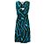 Vestido envolvente Diane von Furstenberg en seda verde Azul Azul claro