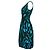 Vestido envolvente Diane von Furstenberg en seda verde Azul Azul claro - vista 2