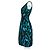 Vestido envolvente Diane von Furstenberg en seda verde Azul Azul claro - vista 8