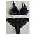 Autre Marque Darjeeling Spitzen Set Schwarz BH und String - Ansicht 5