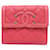 Chanel Logo CC Pink Leather  ref.1431580