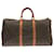 Louis Vuitton Keepall Bandoulière 50 Monogram Marron Cuir Toile  ref.1431637