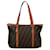 Bolsa Tote de lona Zucca marrom Fendi Bezerro-como bezerro Pano  ref.1431663