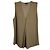 Top sin mangas V-Neck Theory en seda verde