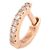 NOVE MONO BOUCLE D'OREILLE VANRYCKE MINI CREOLE PIERCING UFFICIALE T XXS ORO D'oro